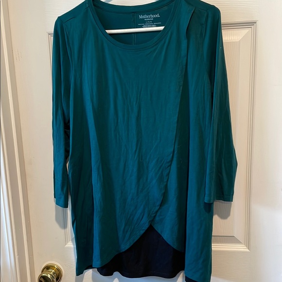 Motherhood Maternity Tops - Motherhood Maternity nursing Wrap Blouse